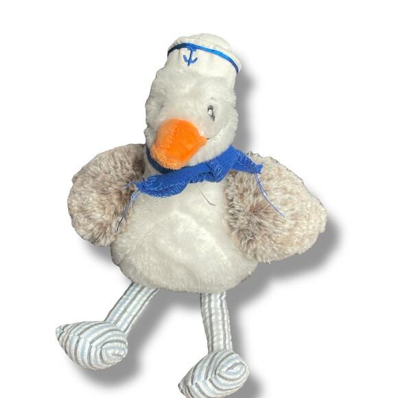 Preppy Pelican Bird Plush Sammy Seagull Sailor Stuffed Animal Nursery Shower 11" - Picture 11 of 11